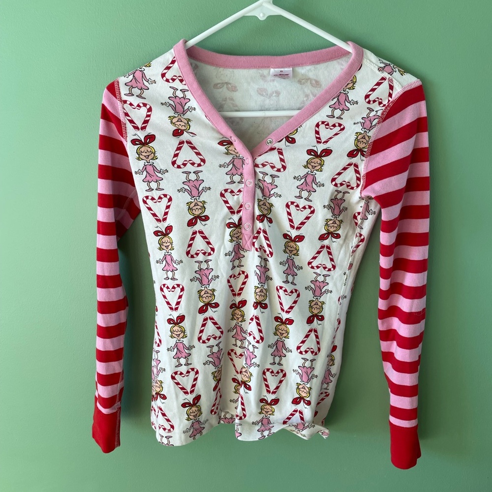 Grinch pj shirt